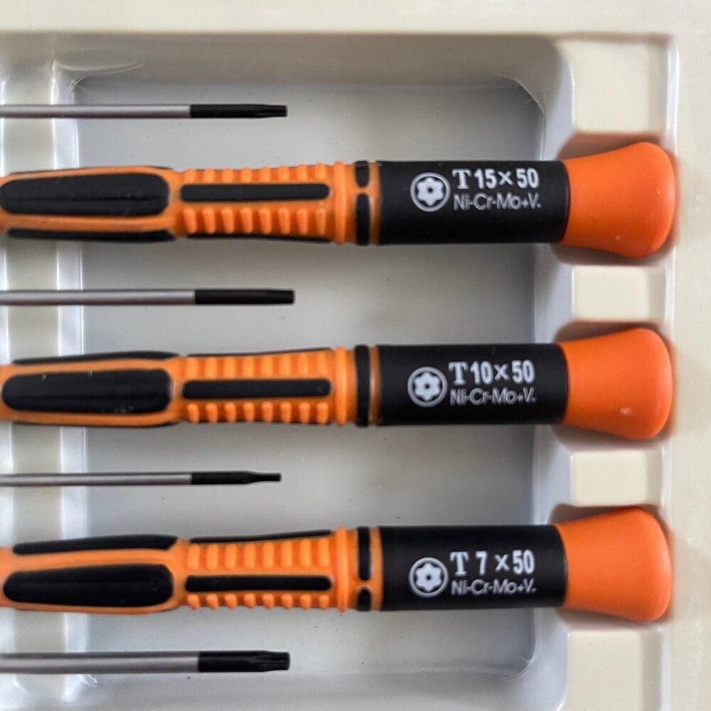 7 in 1 Security Torx Screwdrivers with T5 T6 T7 T8 T9 T10 T15 Torx Bit,C… - Picture 3 of 10